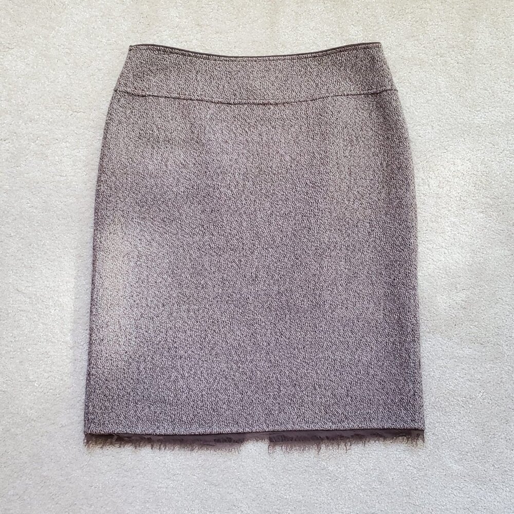 Elie Tahari Warm reversable soft brown skirt, Size 6